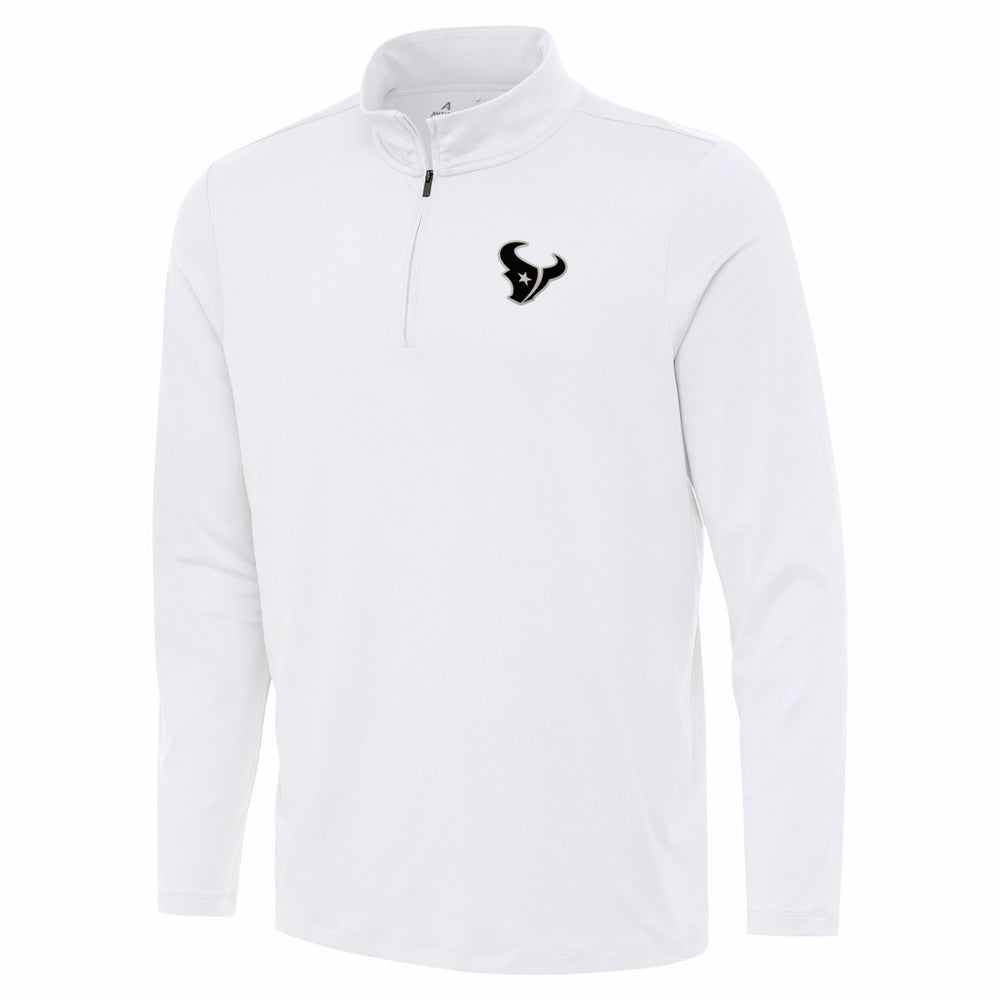 Houston Texans Antigua Reprocess Quarter-Zip Top - White - NFL