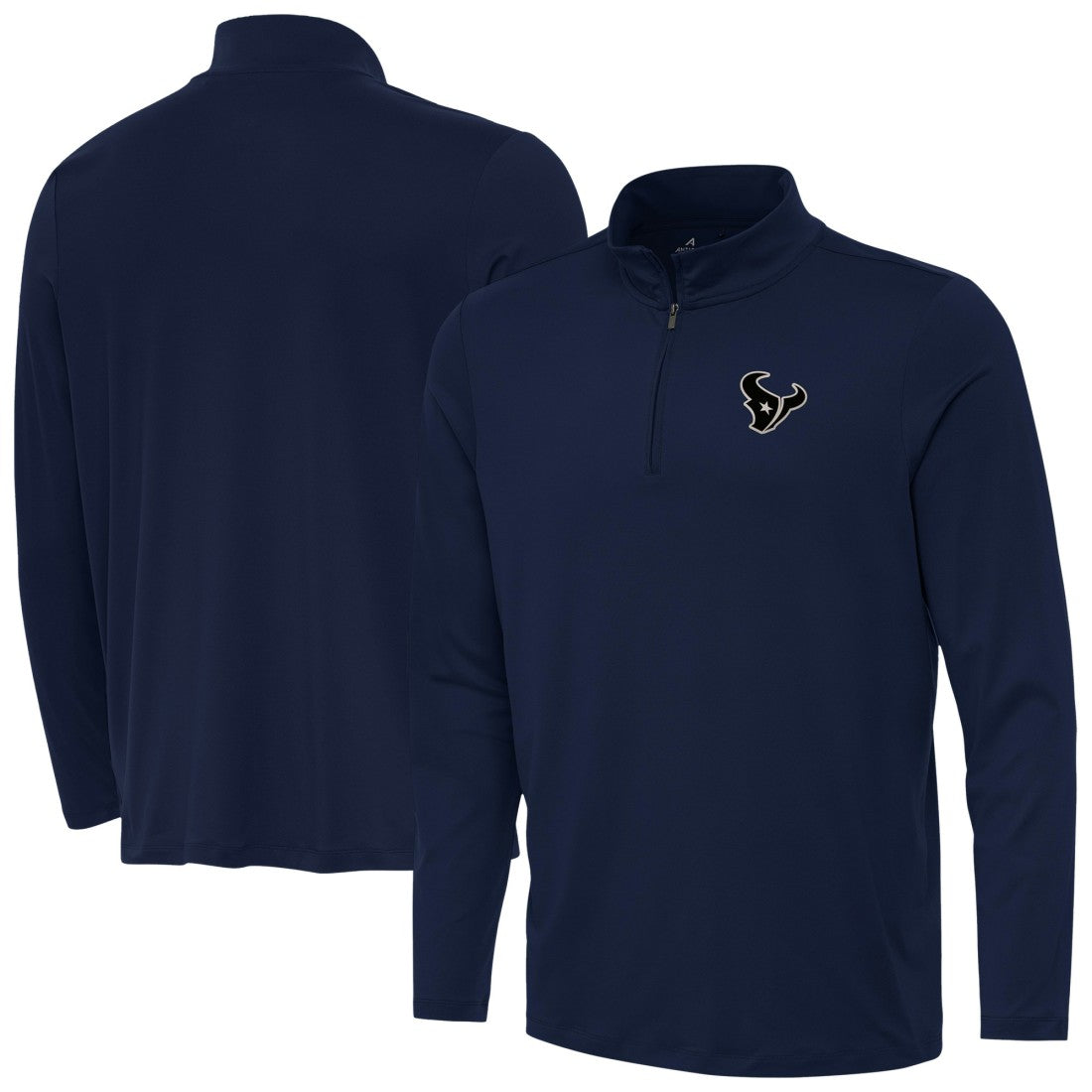 Houston Texans Antigua Reprocess Quarter-Zip Top - Navy - NFL
