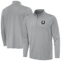 Indianapolis Colts Antigua Reprocess Quarter-Zip Top - Gray - NFL