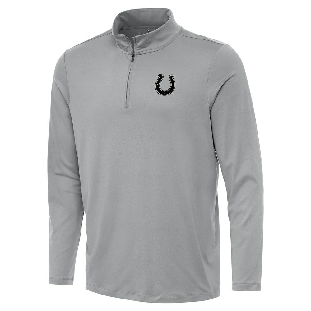 Indianapolis Colts Antigua Reprocess Quarter-Zip Top - Gray - NFL