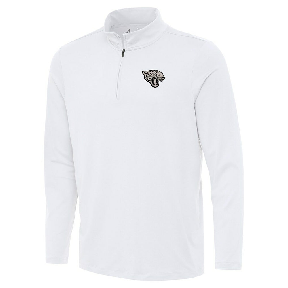 Jacksonville Jaguars Antigua Reprocess Quarter-Zip Top - White - NFL