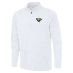 Jacksonville Jaguars Antigua Reprocess Quarter-Zip Top - White - NFL