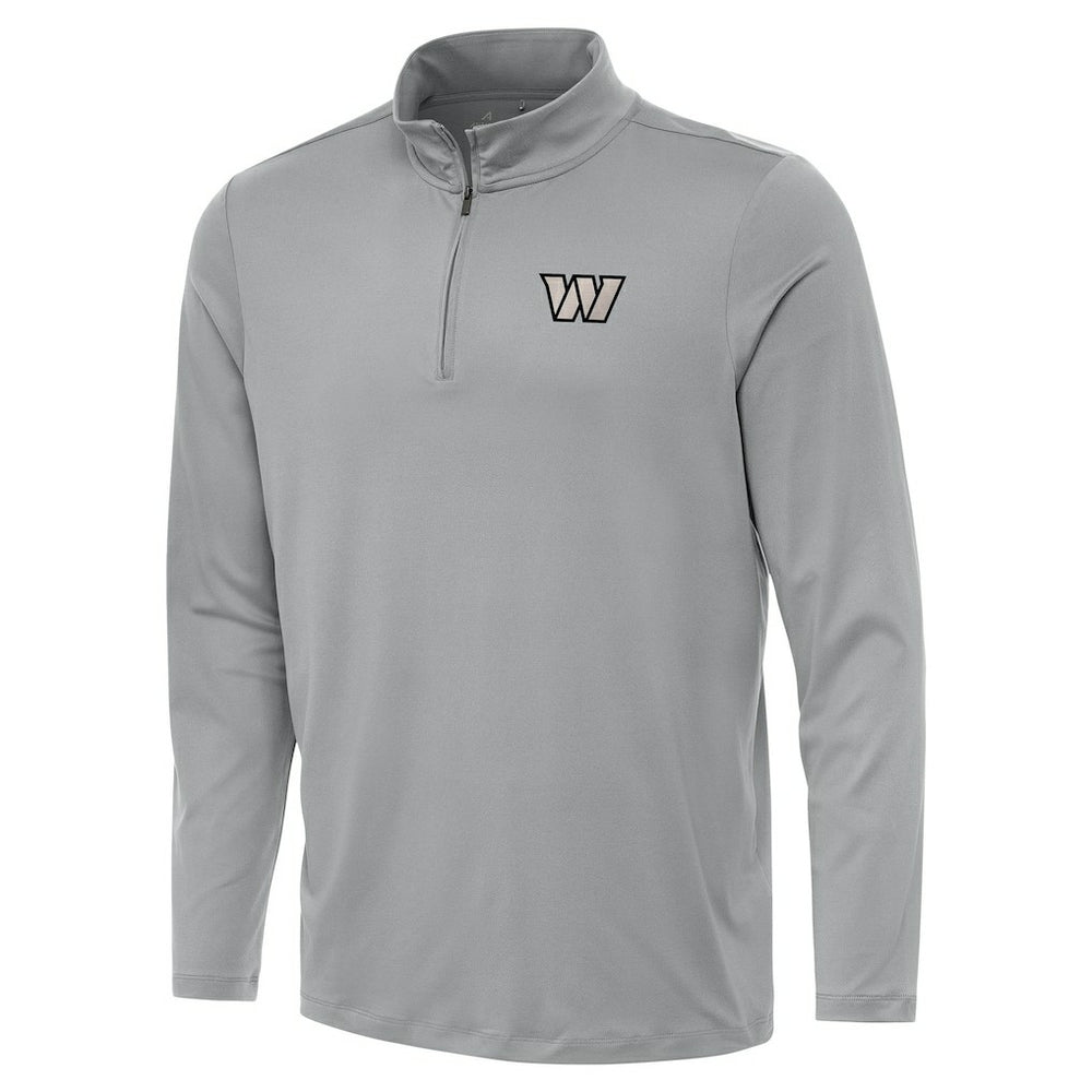 Washington Commanders Antigua Reprocess Quarter-Zip Top - Gray - NFL