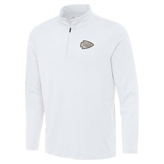 Kansas City Chiefs Antigua Reprocess Quarter-Zip Top - White - NFL