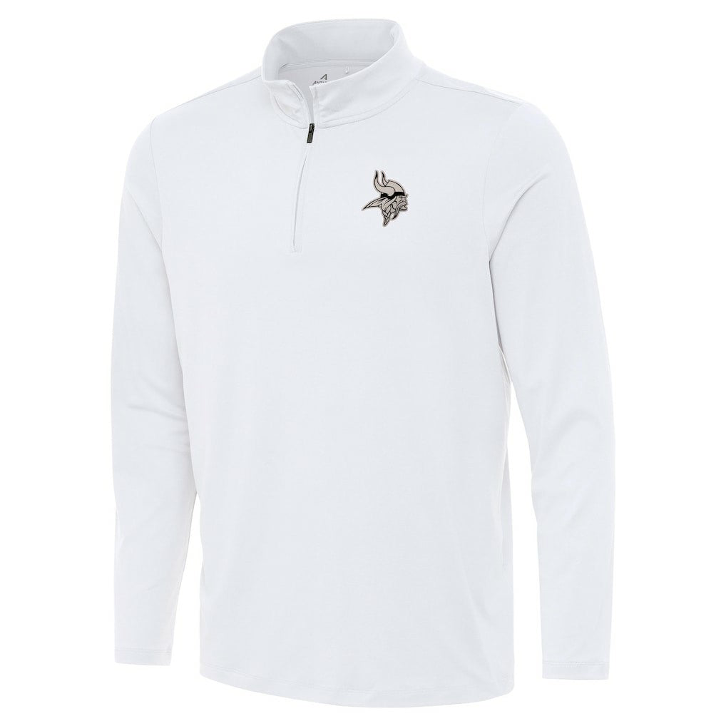 Minnesota Vikings Antigua Reprocess Quarter-Zip Top - White - NFL
