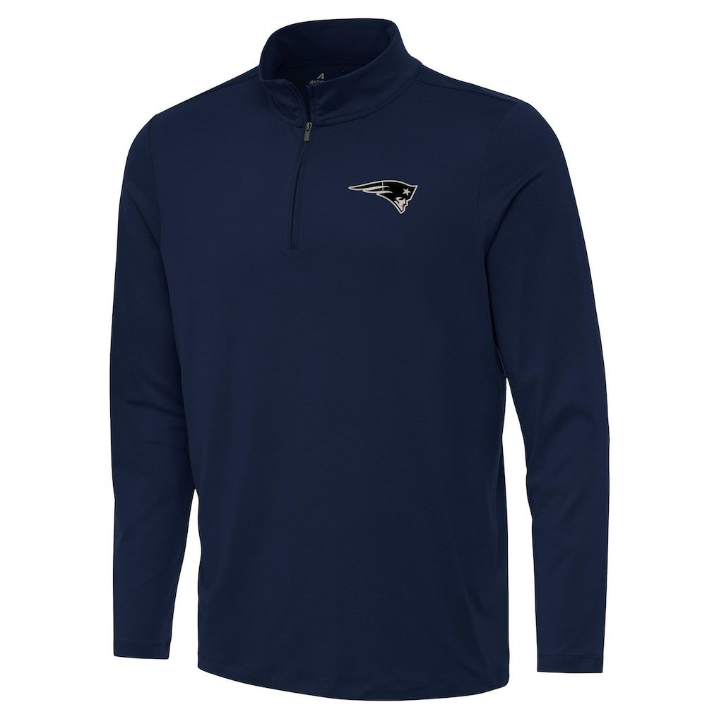 New England Patriots Antigua Reprocess Quarter-Zip Top - Navy - NFL