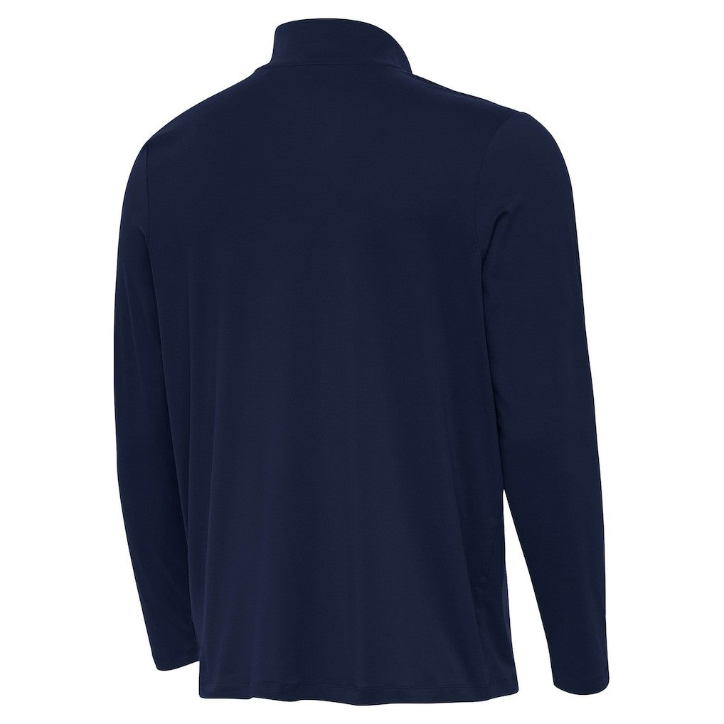 New England Patriots Antigua Reprocess Quarter-Zip Top - Navy - NFL