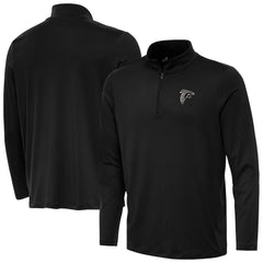 Atlanta Falcons Antigua Reprocess Quarter-Zip Top - Black - NFL