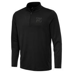 New York Giants Antigua Reprocess Quarter-Zip Top - Black - NFL