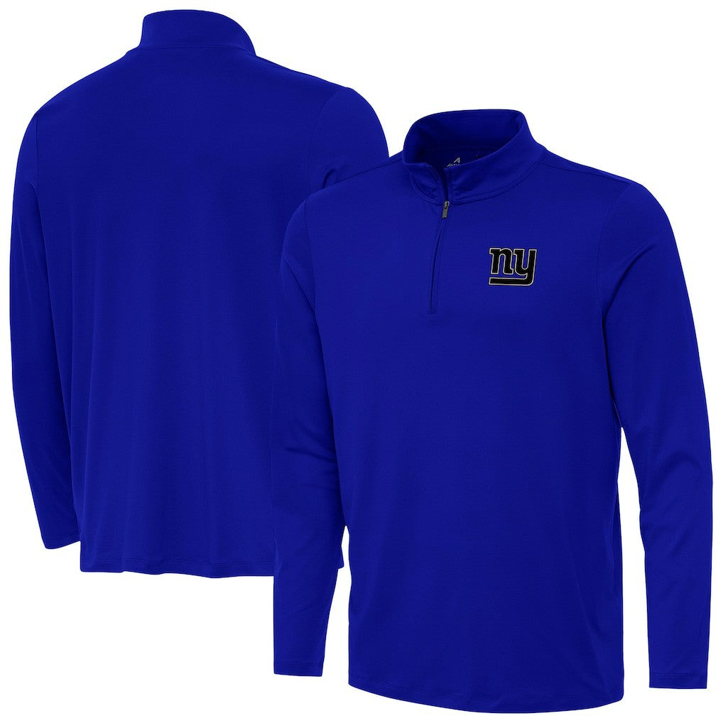 New York Giants Antigua Reprocess Quarter-Zip Top - Royal - NFL