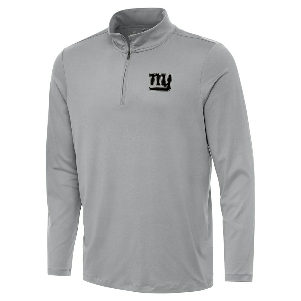 New York Giants Antigua Reprocess Quarter-Zip Top - Gray - NFL
