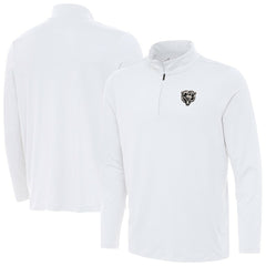 Chicago Bears Antigua Reprocess Quarter-Zip Top - White - NFL