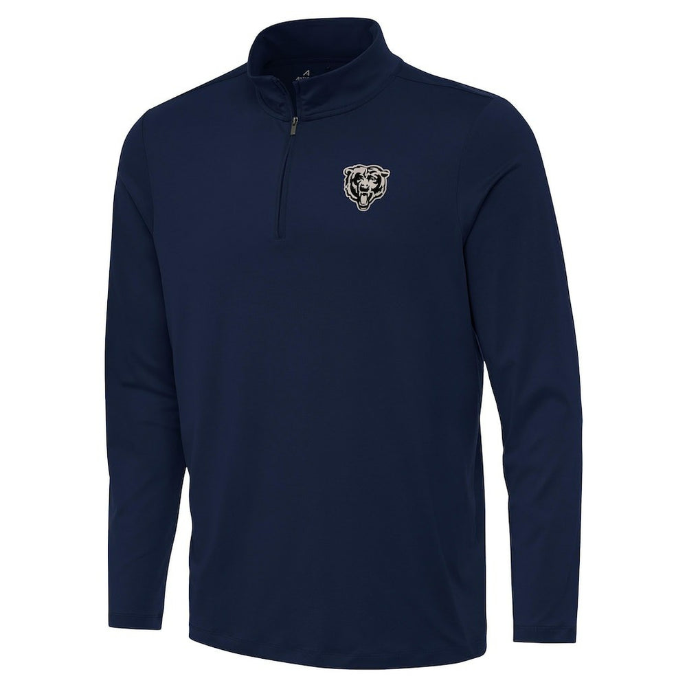 Chicago Bears Antigua Reprocess Quarter-Zip Top - Navy - NFL