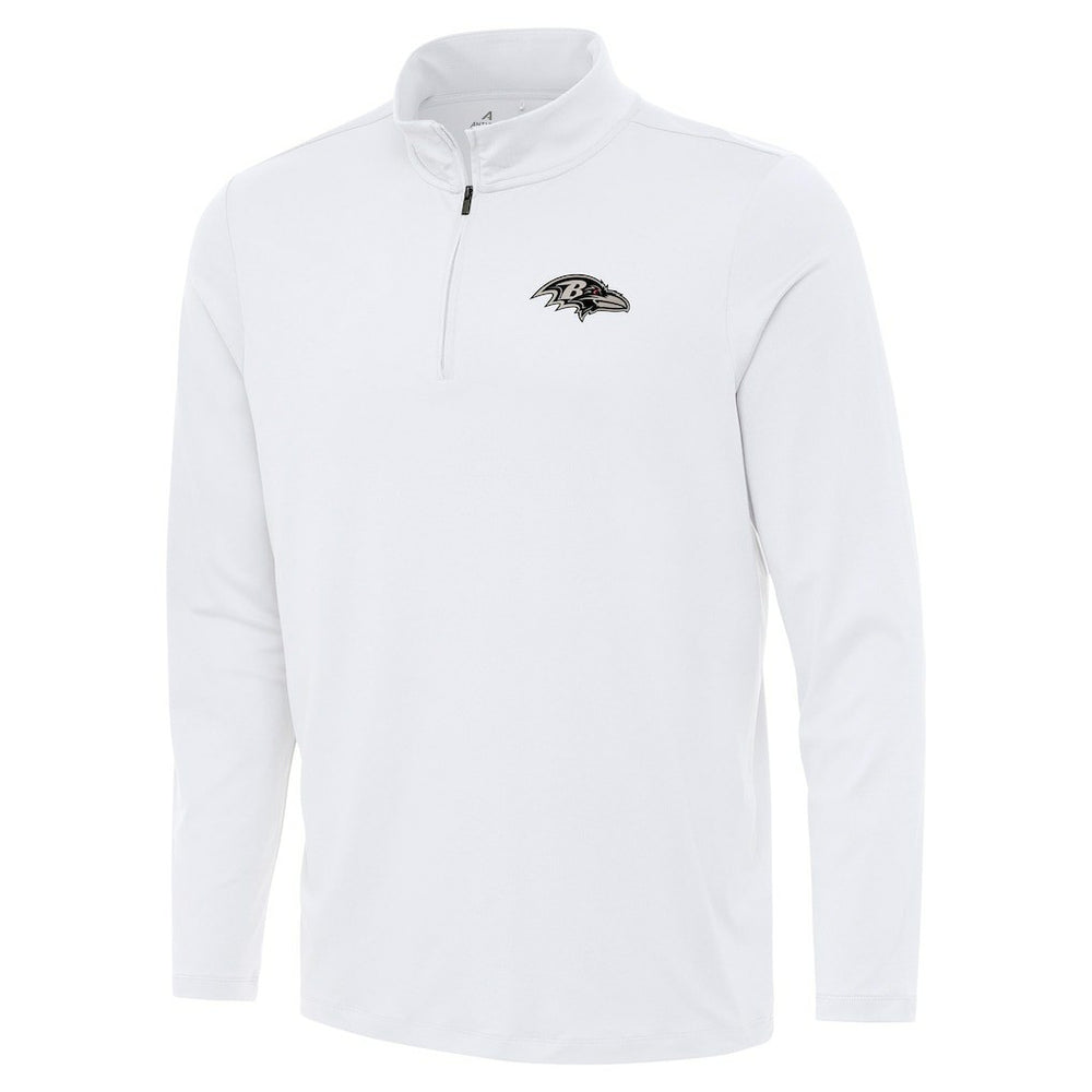 Baltimore Ravens Antigua Reprocess Quarter-Zip Top - White - NFL