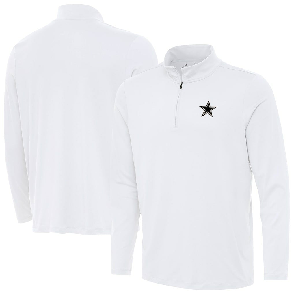 Dallas Cowboys Antigua Reprocess Quarter-Zip Top - White - NFL