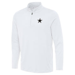 Dallas Cowboys Antigua Reprocess Quarter-Zip Top - White - NFL