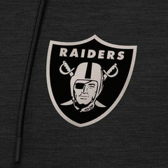 Las Vegas Raiders Antigua Spikes Raglan Quarter-Zip Hoodie - Heather Black - NFL