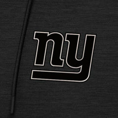 New York Giants Antigua Spikes Raglan Quarter-Zip Hoodie - Heather Black - NFL
