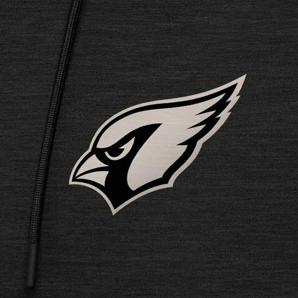 Arizona Cardinals Antigua Spikes Raglan Quarter-Zip Hoodie - Heather Black - NFL
