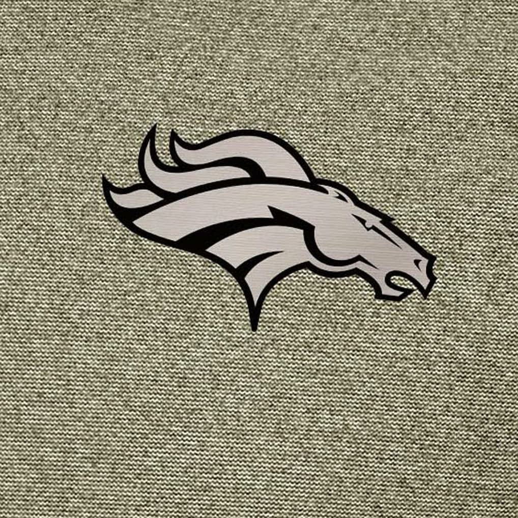 Denver Broncos Antigua Subtle Quarter-Zip Top - Heather Olive - NFL