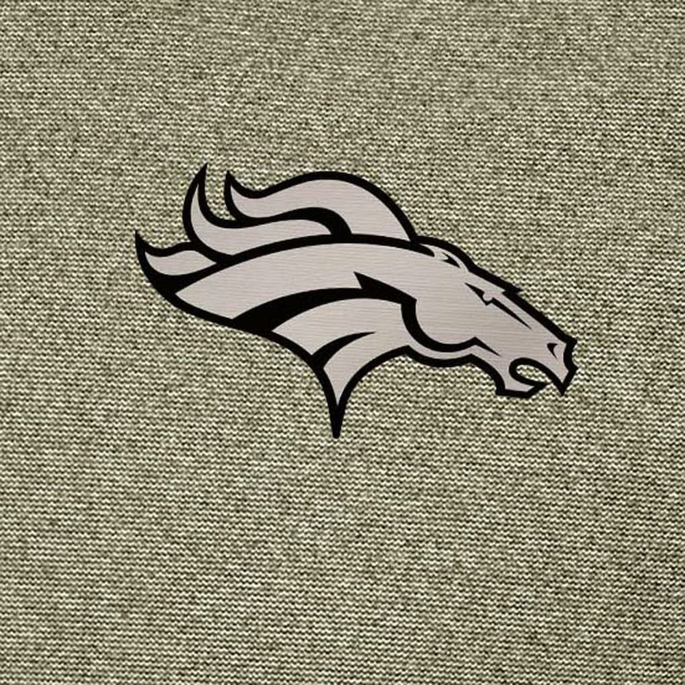 Denver Broncos Antigua Subtle Quarter-Zip Top - Heather Olive - NFL