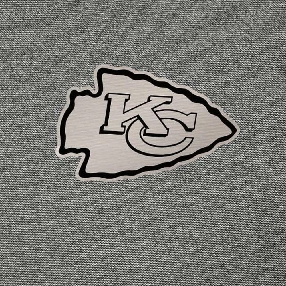 Kansas City Chiefs Antigua Subtle Quarter-Zip Top - Heather Black - NFL