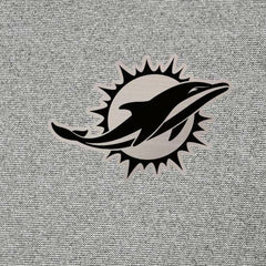 Miami Dolphins Antigua Subtle Quarter-Zip Top - Heather Gray - NFL