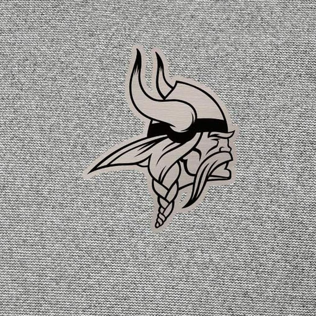 Minnesota Vikings Antigua Subtle Quarter-Zip Top - Heather Gray - NFL