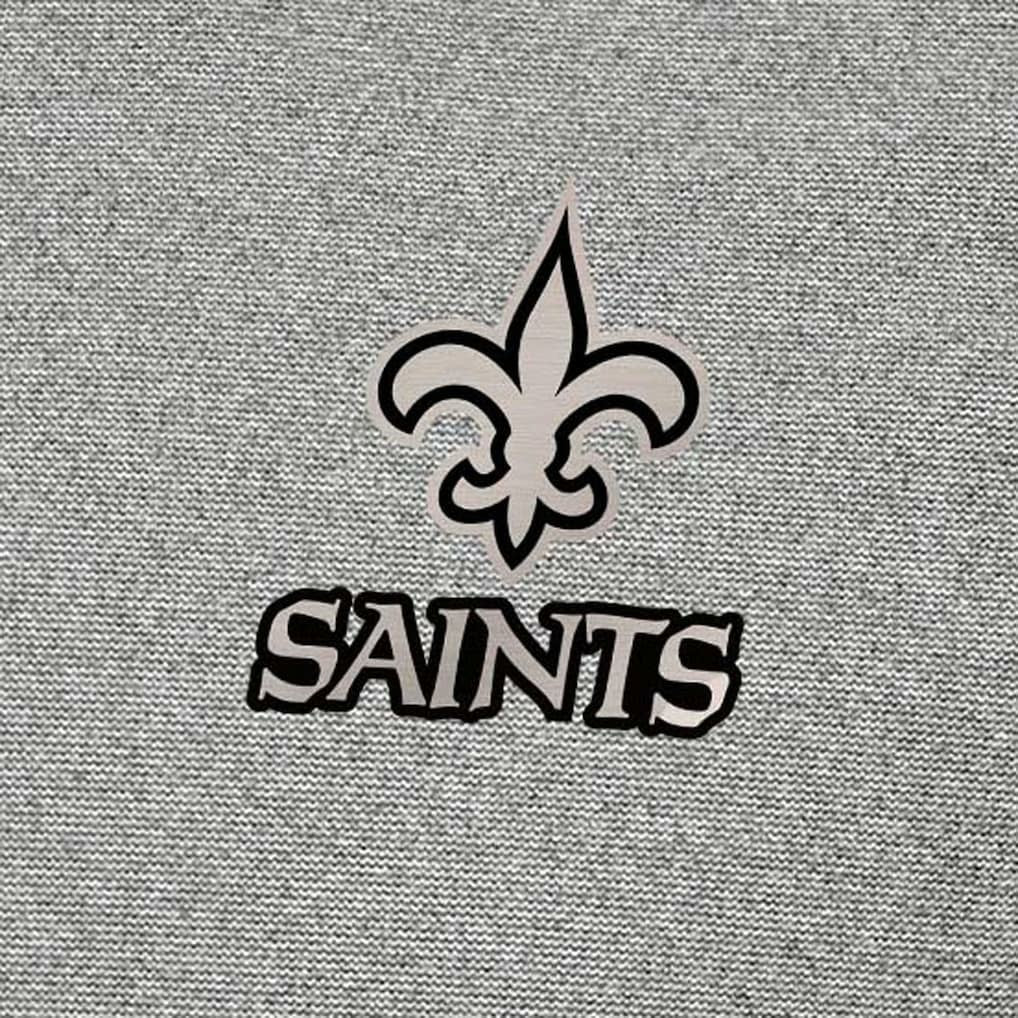 New Orleans Saints Antigua Subtle Quarter-Zip Top - Heather Gray - NFL
