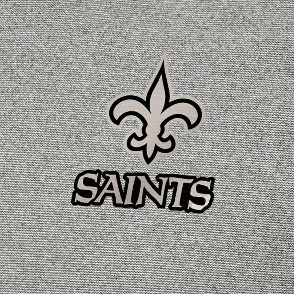 New Orleans Saints Antigua Subtle Quarter-Zip Top - Heather Gray - NFL