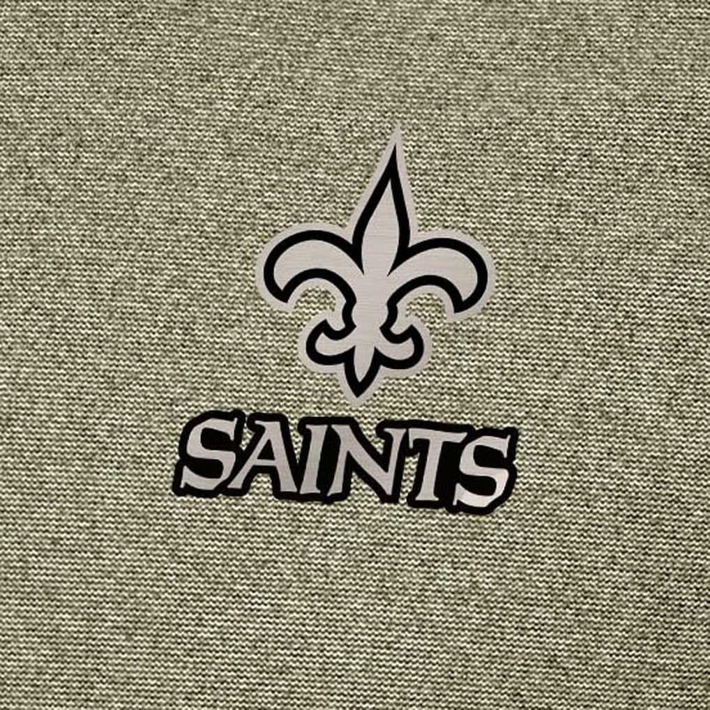 New Orleans Saints Antigua Subtle Quarter-Zip Top - Heather Olive - NFL