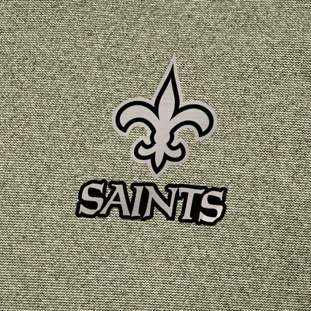 New Orleans Saints Antigua Subtle Quarter-Zip Top - Heather Olive - NFL