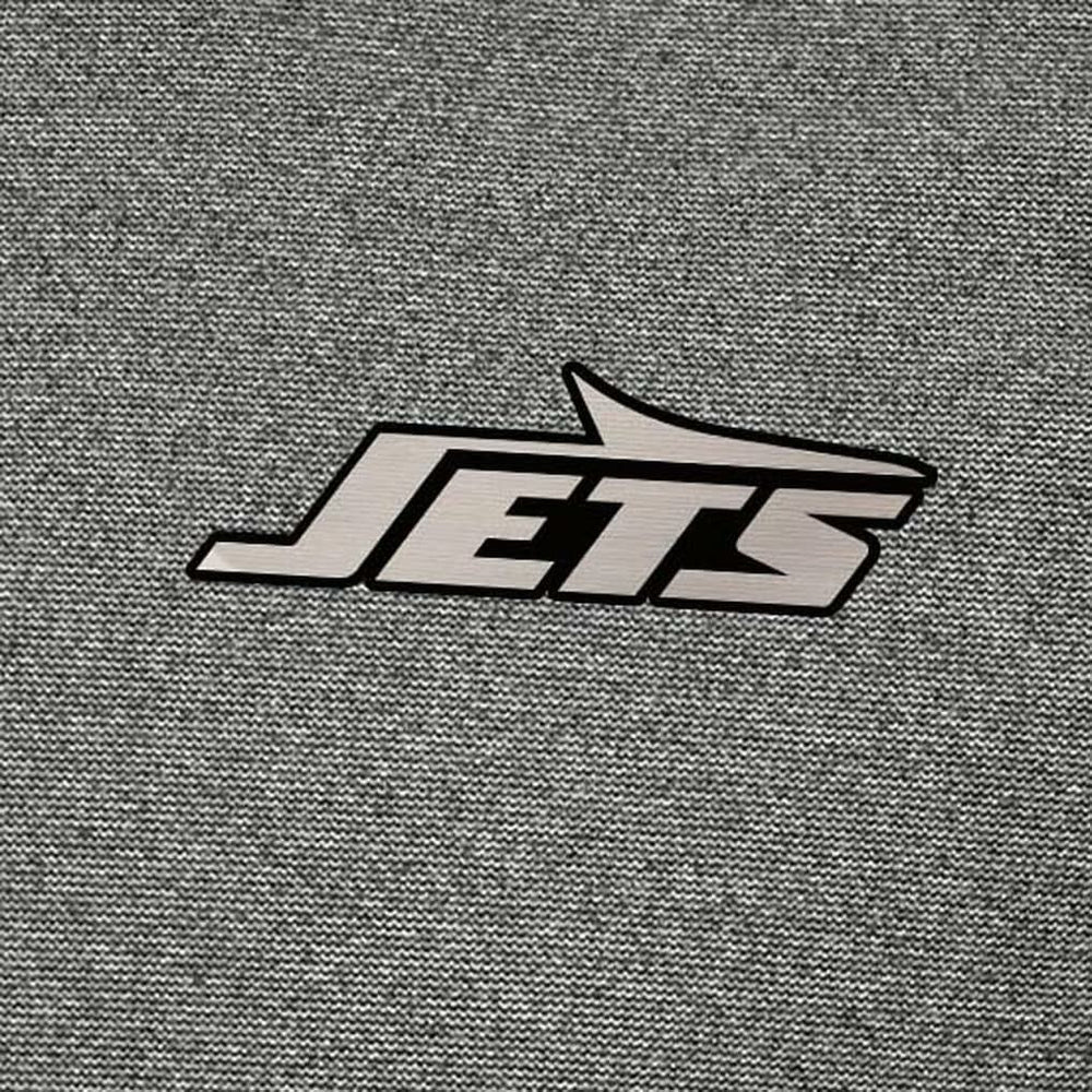 New York Jets Antigua Subtle Quarter-Zip Top - Heather Black - NFL