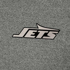 New York Jets Antigua Subtle Quarter-Zip Top - Heather Black - NFL