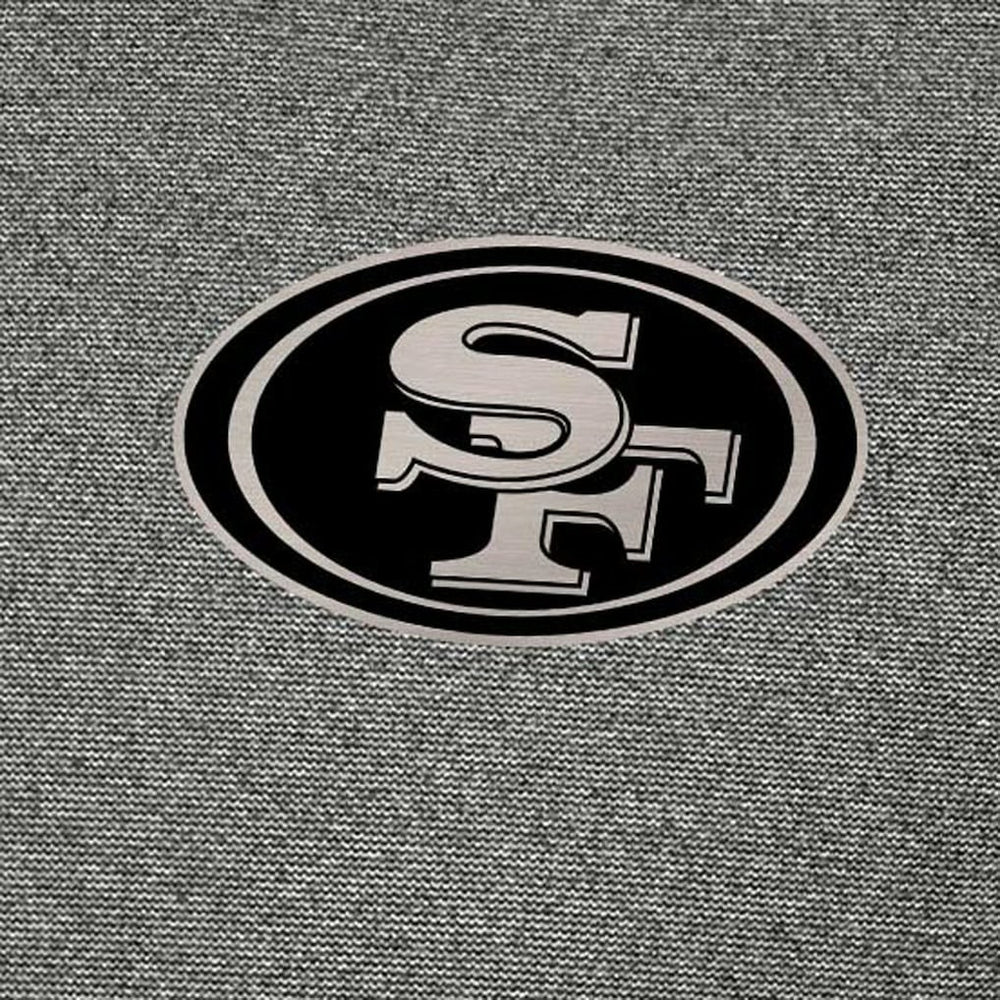 San Francisco 49ers Antigua Subtle Quarter-Zip Top - Heather Black - NFL