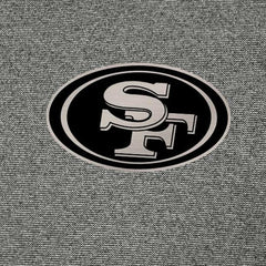 San Francisco 49ers Antigua Subtle Quarter-Zip Top - Heather Black - NFL