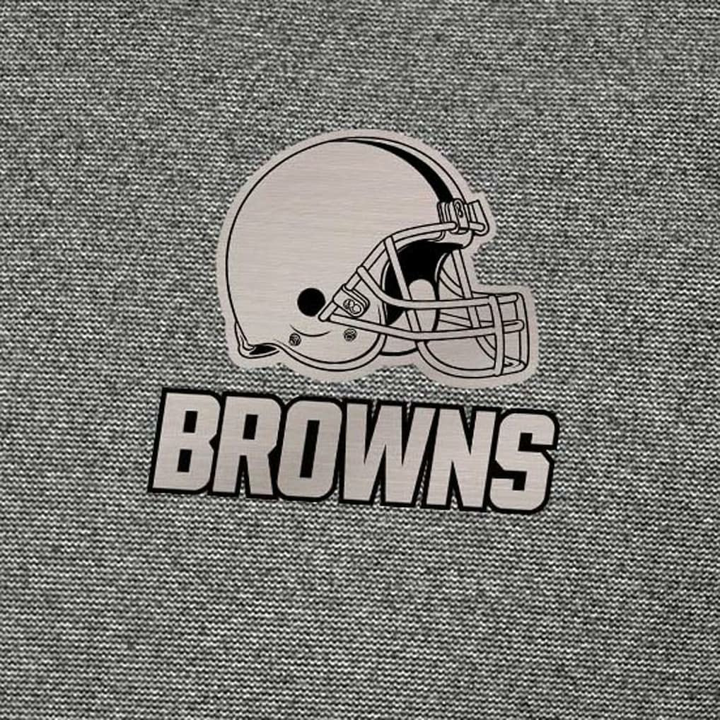 Cleveland Browns Antigua Subtle Quarter-Zip Top - Heather Black - NFL