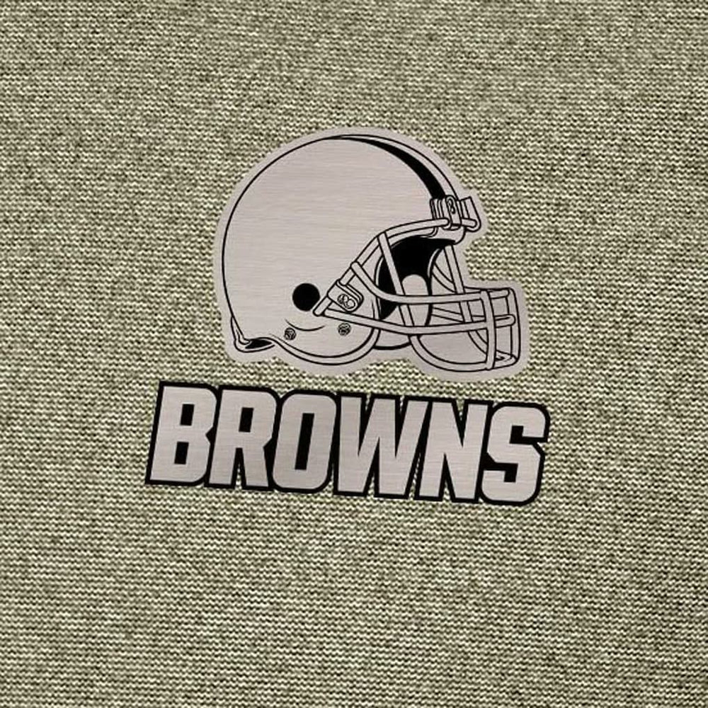 Cleveland Browns Antigua Subtle Quarter-Zip Top - Heather Olive - NFL