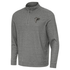 Atlanta Falcons Antigua Subtle Quarter-Zip Top - Charcoal - NFL