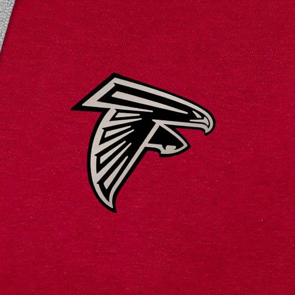 Atlanta Falcons Antigua Brushed Carbon Victory Pullover Hoodie - Red - NFL