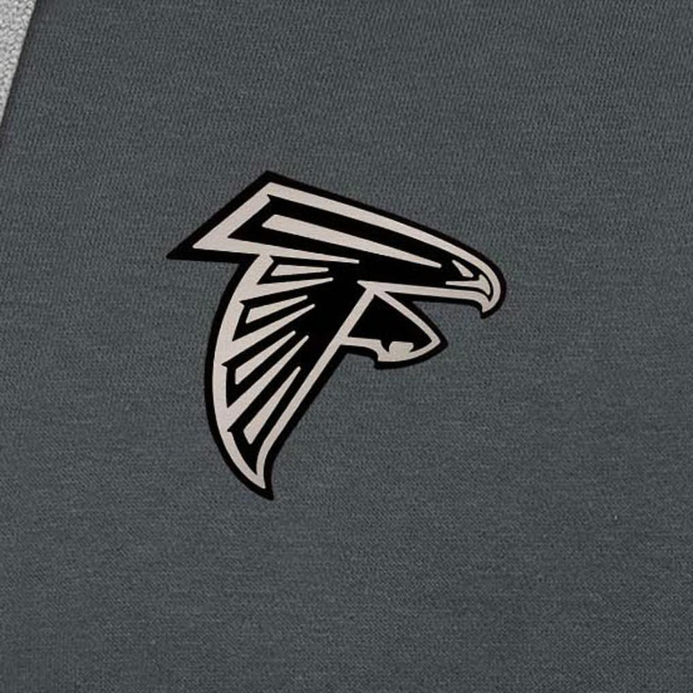 Atlanta Falcons Antigua Brushed Carbon Victory Pullover Hoodie - Charcoal - NFL