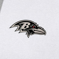 Baltimore Ravens Antigua Brushed Carbon Victory Pullover Hoodie - White - NFL