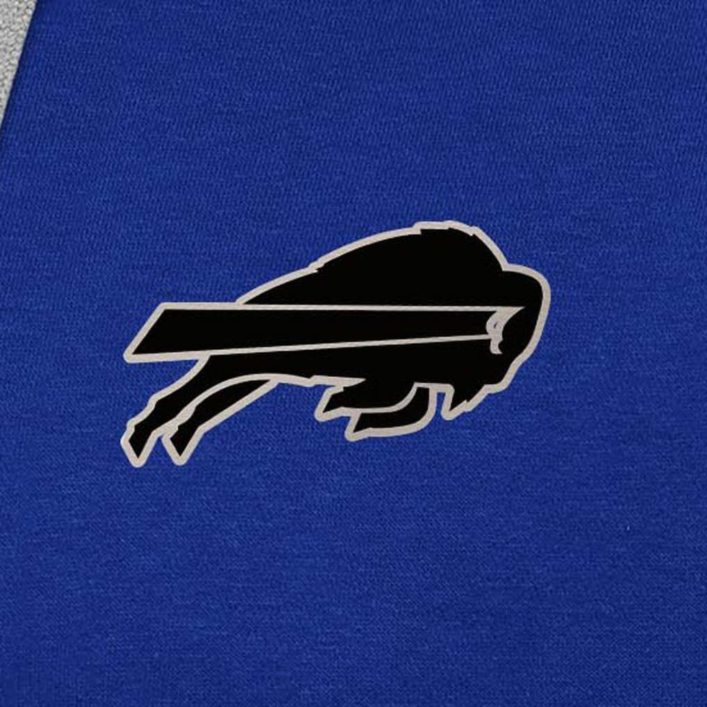 Buffalo Bills Antigua Brushed Carbon Victory Pullover Hoodie - Royal - NFL