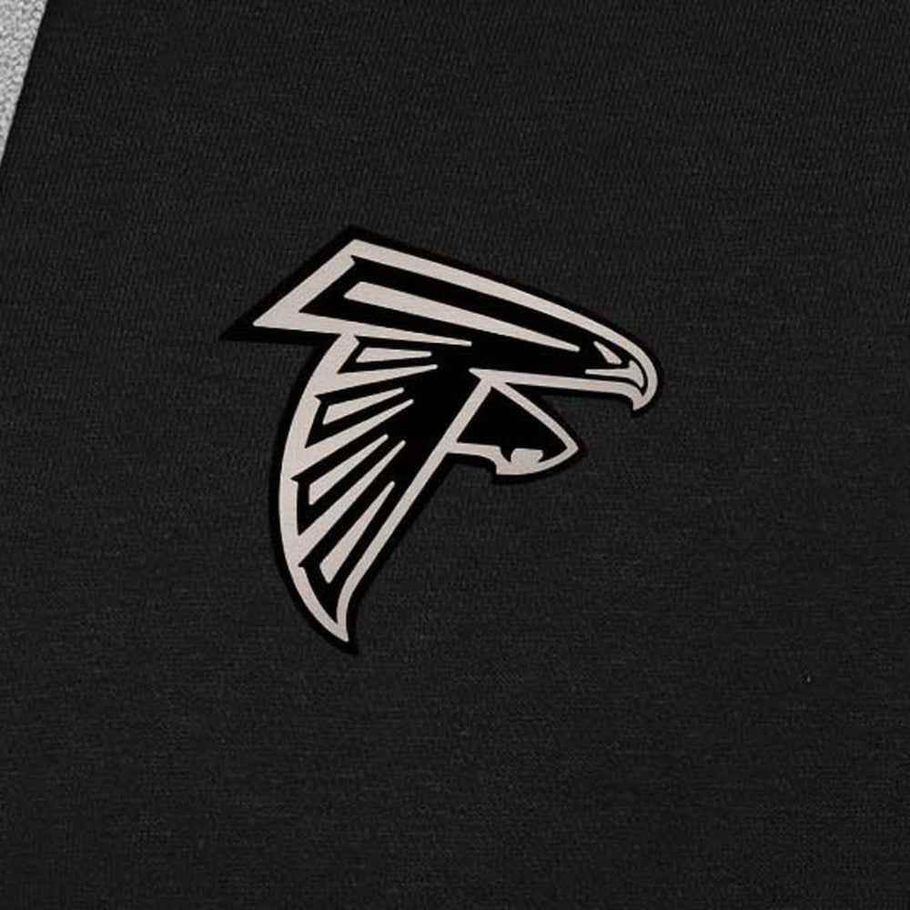 Atlanta Falcons Antigua Brushed Carbon Victory Pullover Hoodie - Black - NFL
