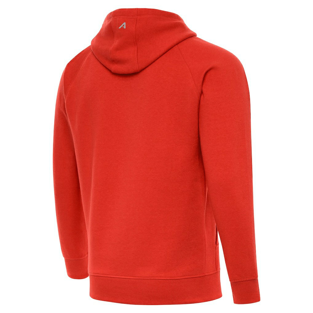 Cleveland Browns Antigua Brushed Carbon Victory Pullover Hoodie - Orange - NFL