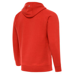Cleveland Browns Antigua Brushed Carbon Victory Pullover Hoodie - Orange - NFL