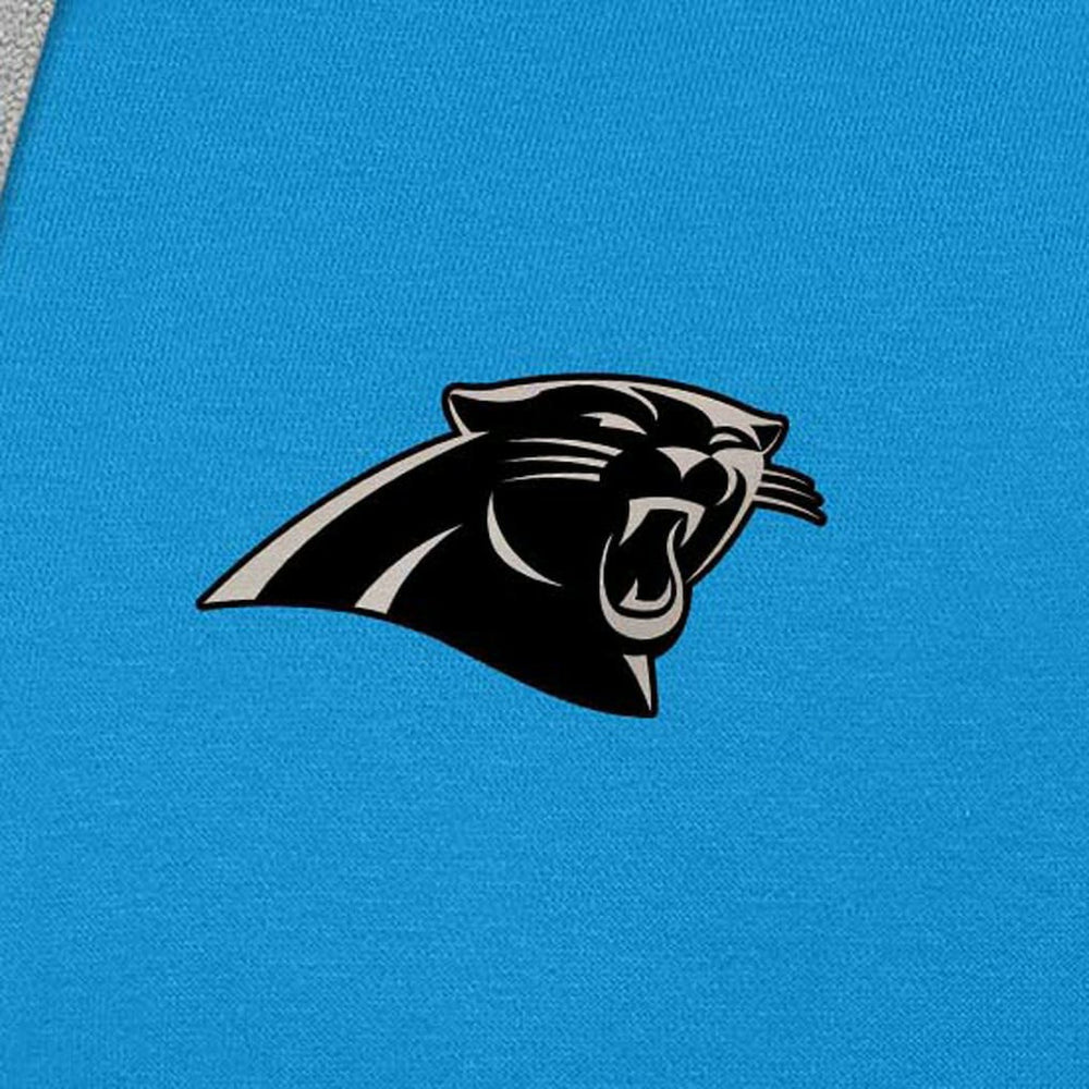 Carolina Panthers Antigua Brushed Carbon Victory Pullover Hoodie - Blue - NFL