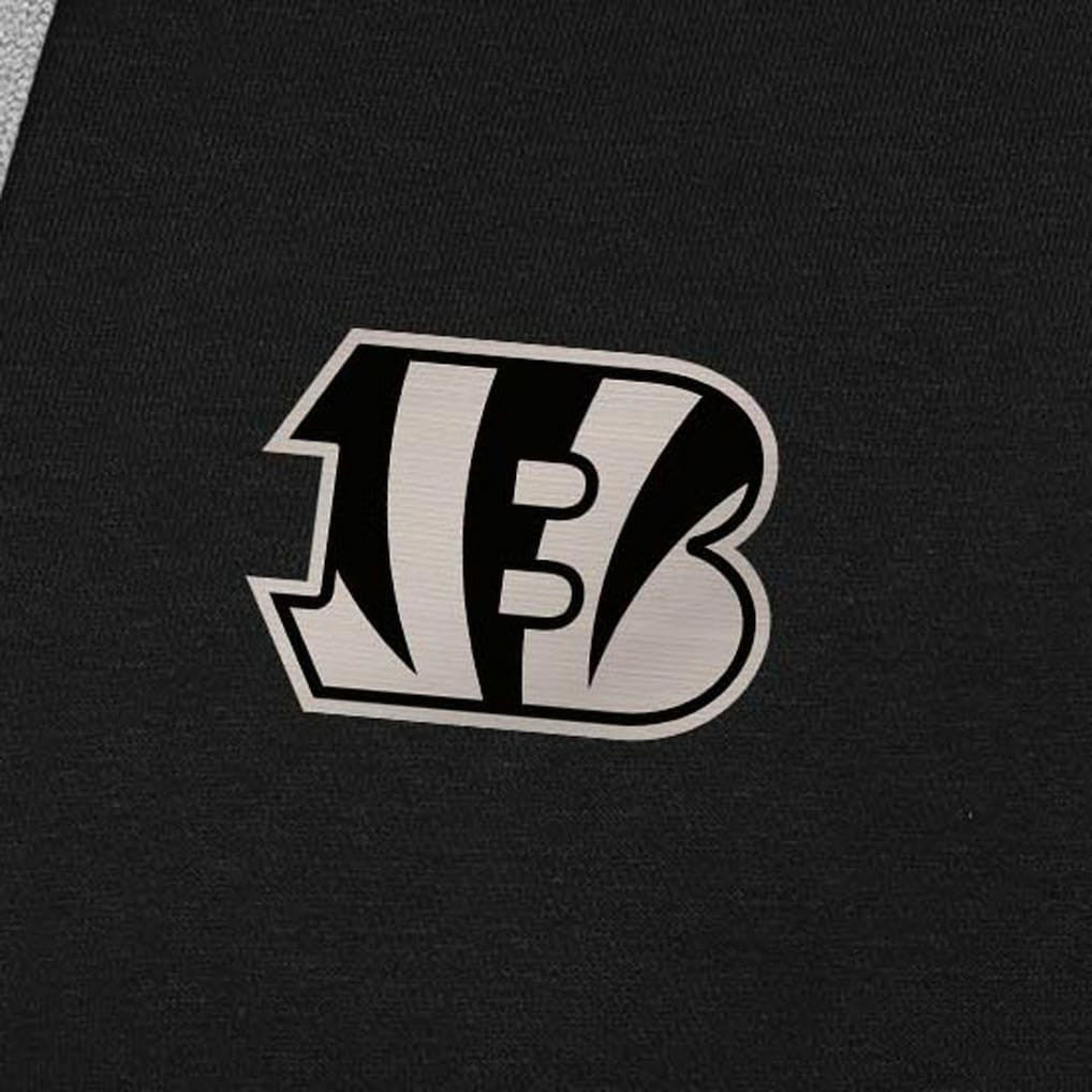 Cincinnati Bengals Antigua Brushed Carbon Victory Pullover Hoodie - Black - NFL