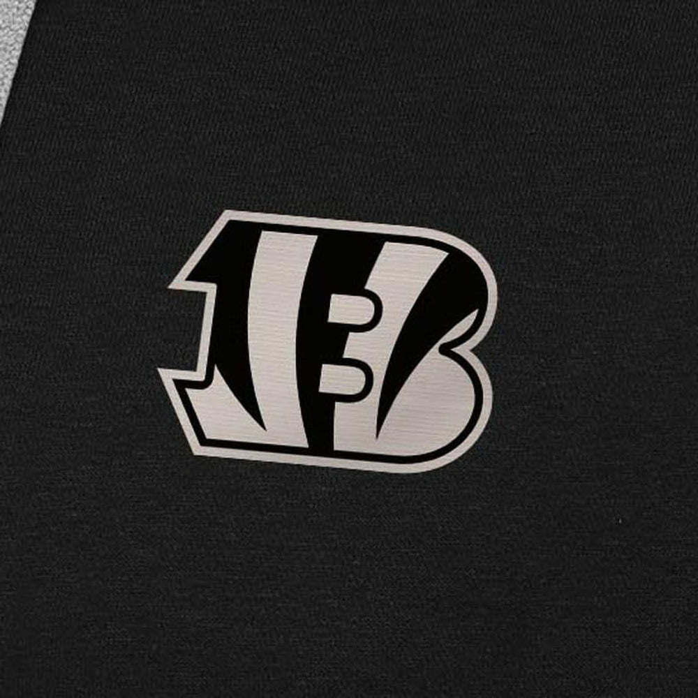 Cincinnati Bengals Antigua Brushed Carbon Victory Pullover Hoodie - Black - NFL