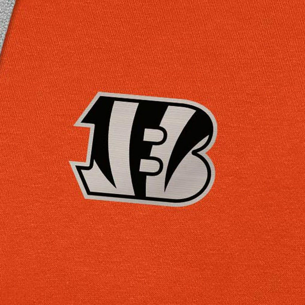 Cincinnati Bengals Antigua Brushed Carbon Victory Pullover Hoodie - Orange - NFL
